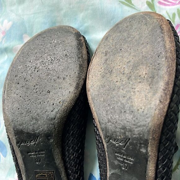 Marsell Woven Peeptoe Heeled Mules - 37 - Picture 13 of 14